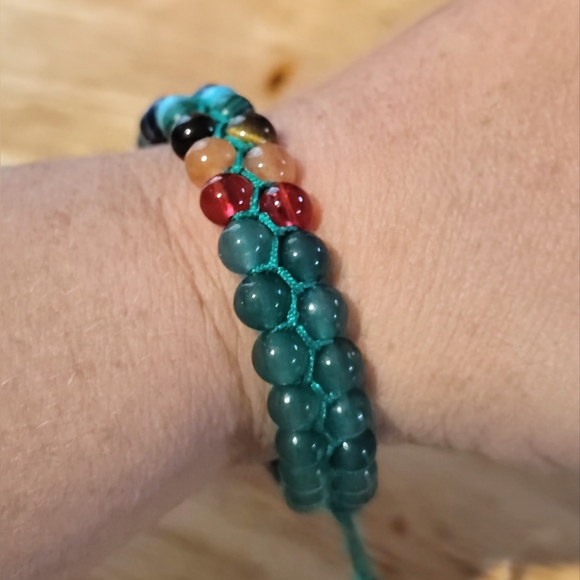Handmade Boho Gemstone Bracelet โ Balance & Energy Healing Jewelry---๐ - Picture 4 of 5